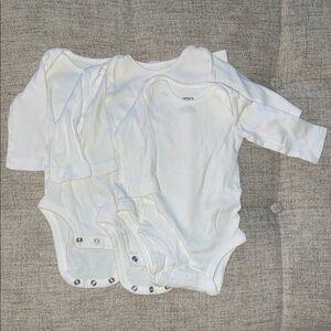 Carter's Classic White Baby Bodysuit set of 4
